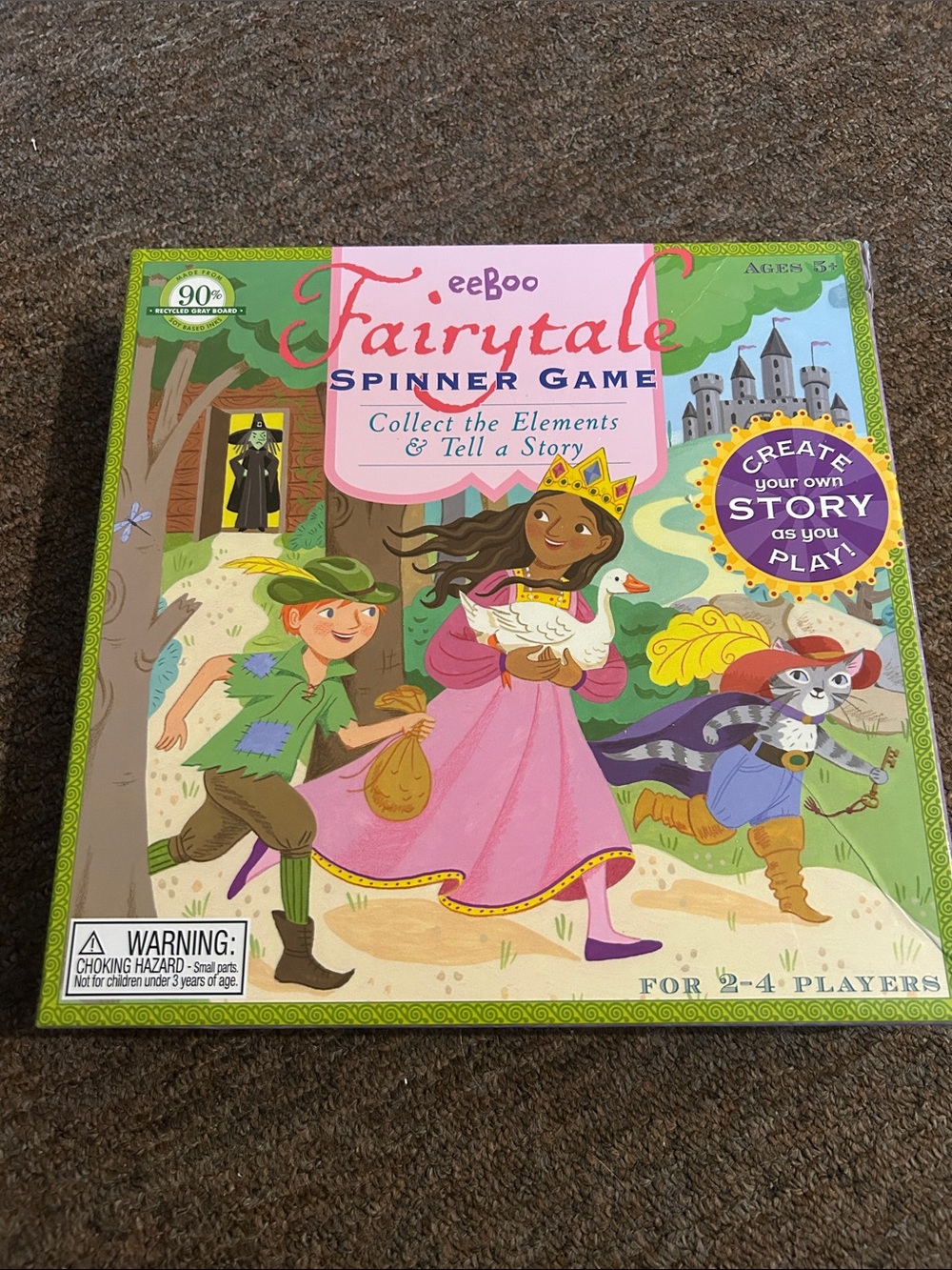 EEBoo Lizzy Rockwell 2009 Fairytale Spinner Game Multi-Color Complete Set Age 5+